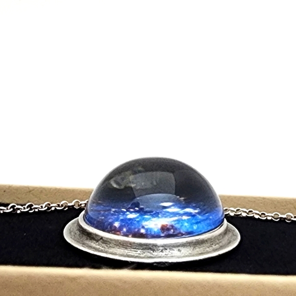 Boutique Academia Blue Nebula Necklace - Picture 11 of 16